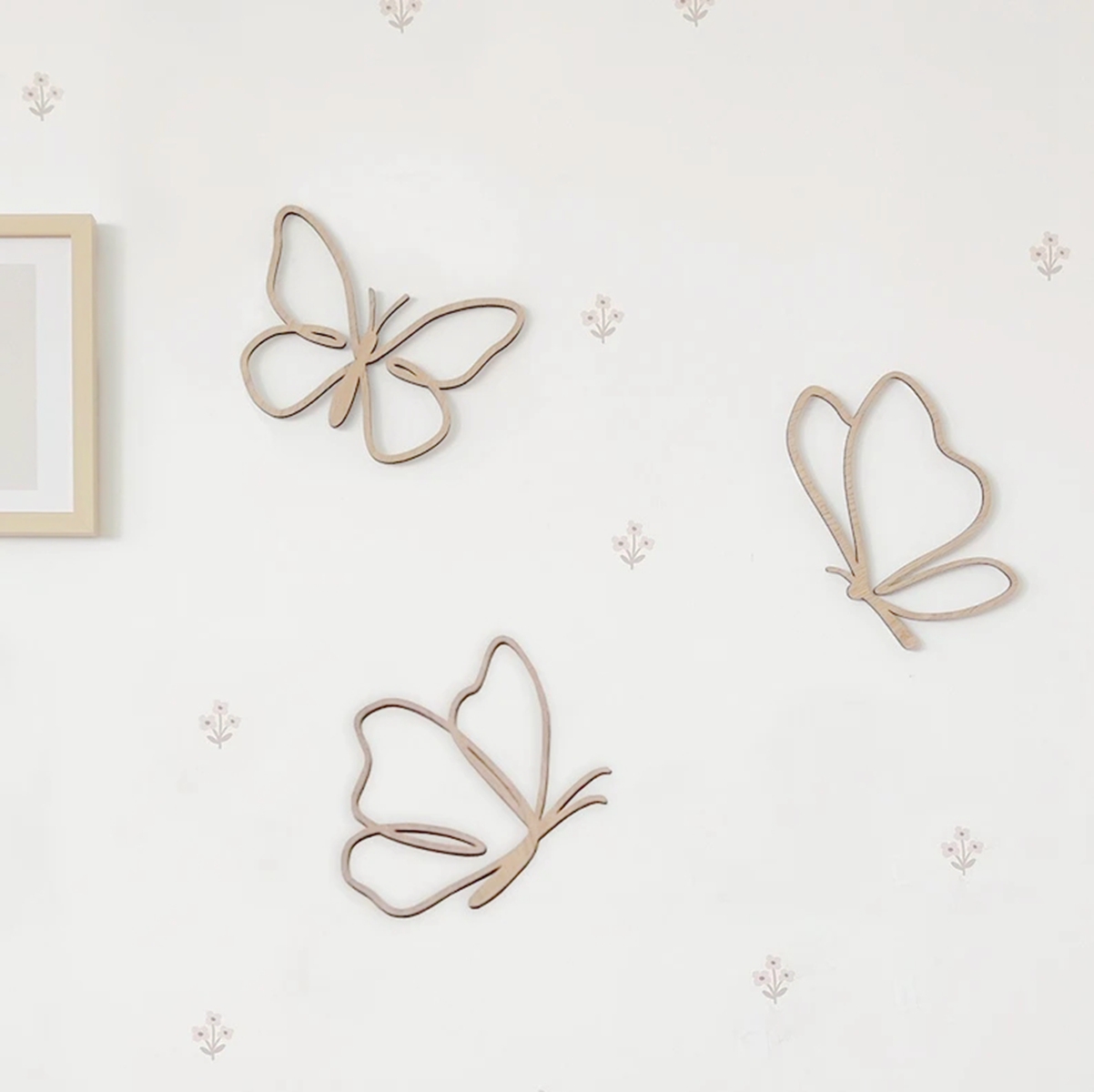 Art Craft Butterfly - لافتة فراشات خشبية، ديكور حائط خشبي،