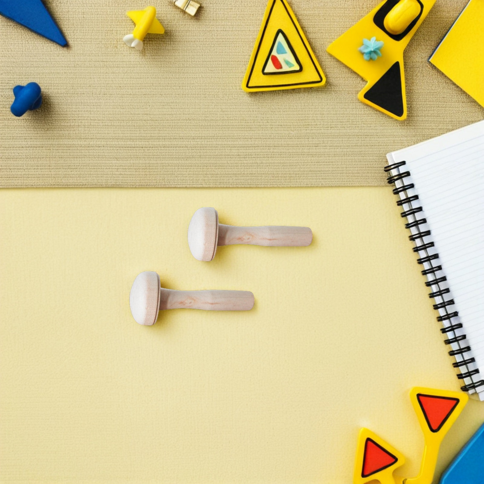 Art Craft Education - 10 قطع من أدوات الطباعة الخشبية