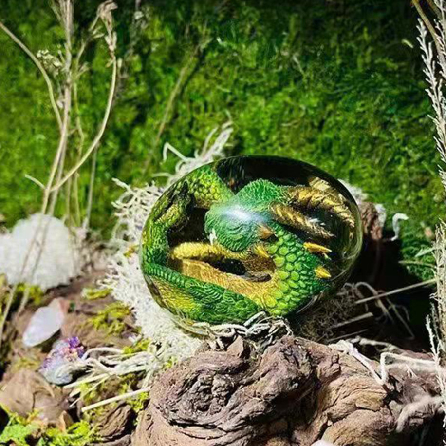 تمثال بيضة التنين الحمم مع قاع - مراجعة Dinosaur And Craft وسعره