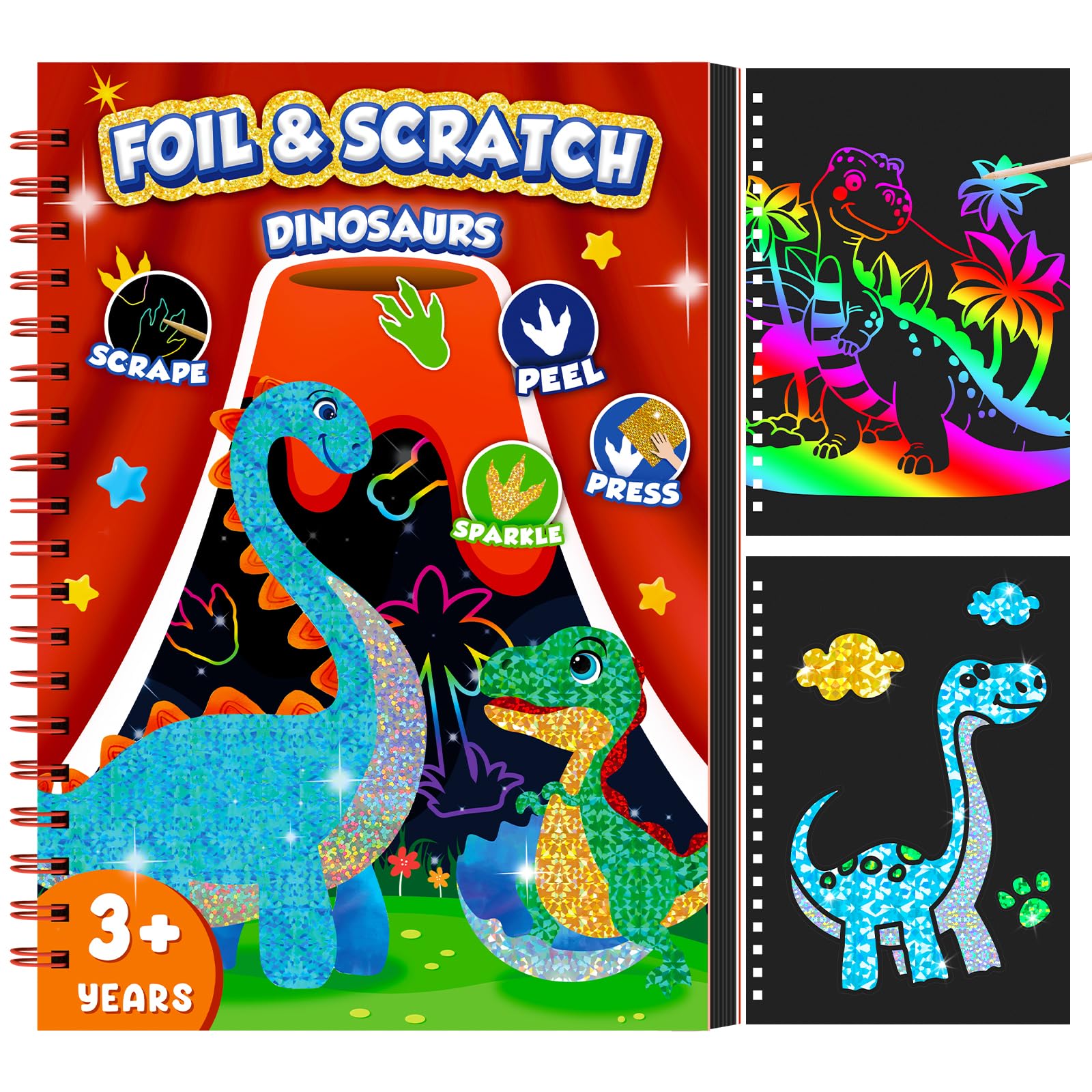 ديناصور خدش الفن كتاب للأطفال  - مراجعة Dinosaur And Craft وسعره