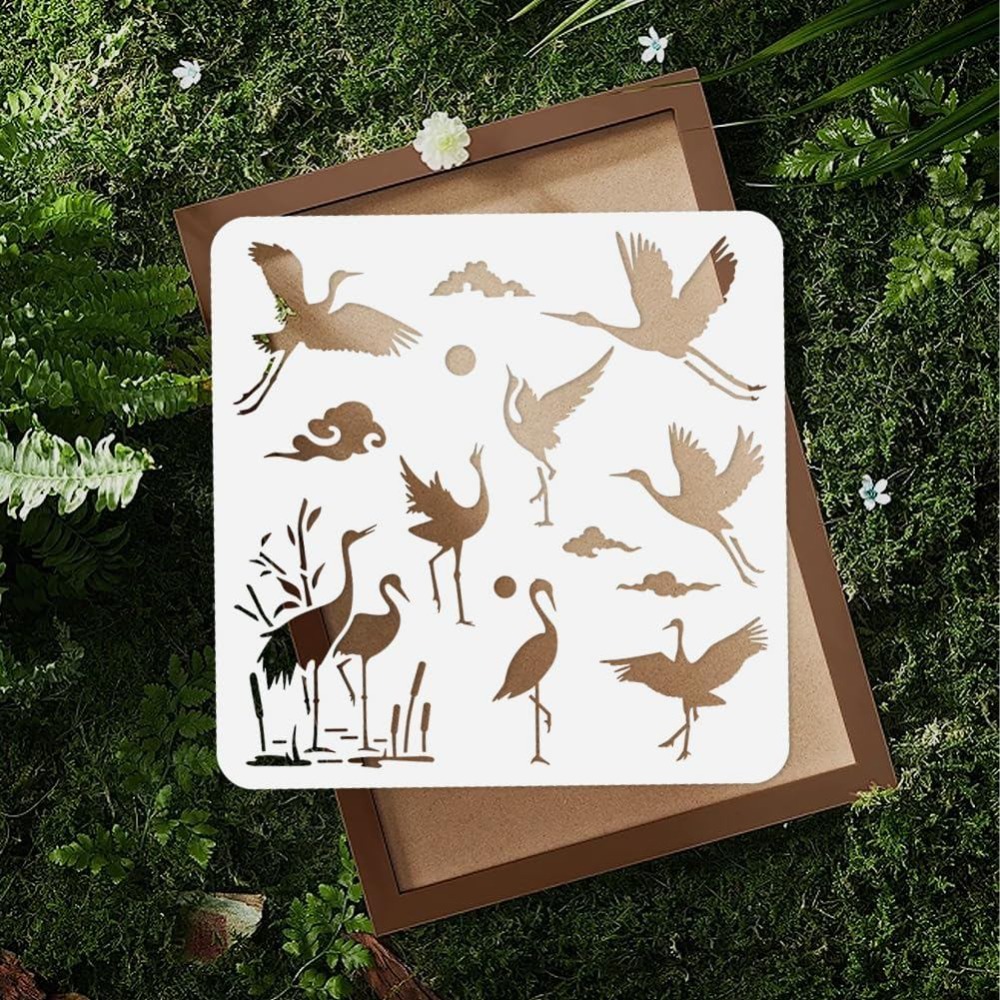 قالب استنسل جداري على شكل طائر - مراجعة Art X Craft وسعره