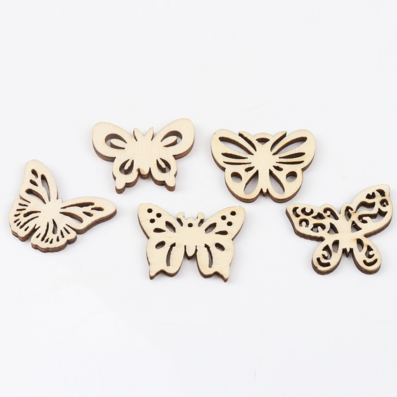 Natual فراشة نمط خشبي سكرابوكي - مراجعة Art Craft Butterfly وسعره