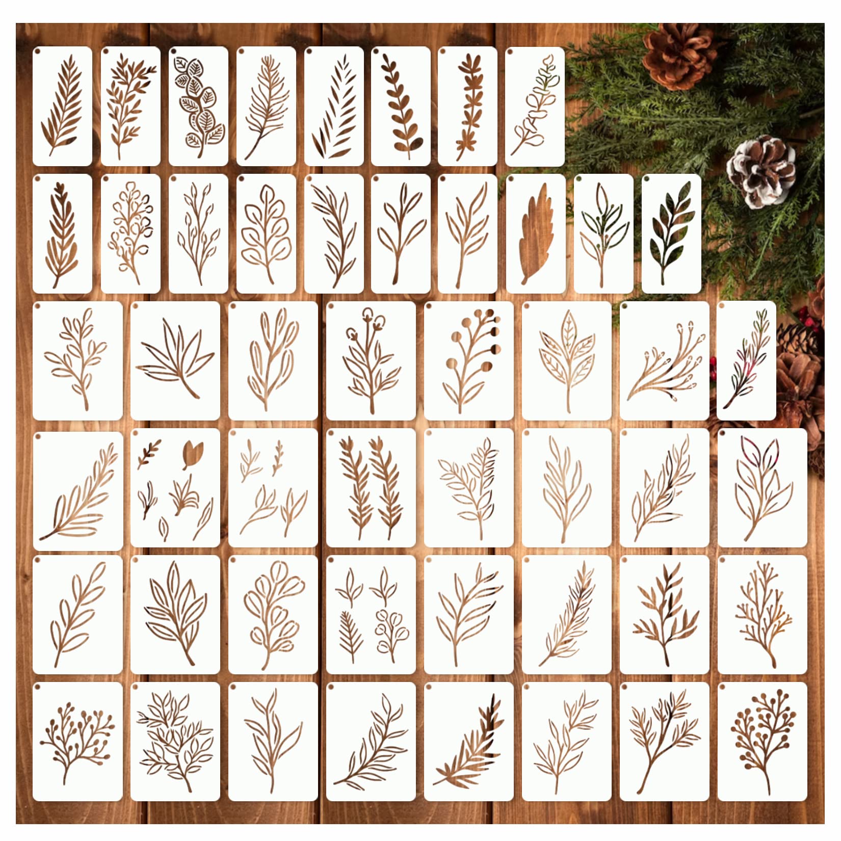 50 قطعة من قوالب الأوراق الحرف - مراجعة Art Craft Using Leaves وسعره