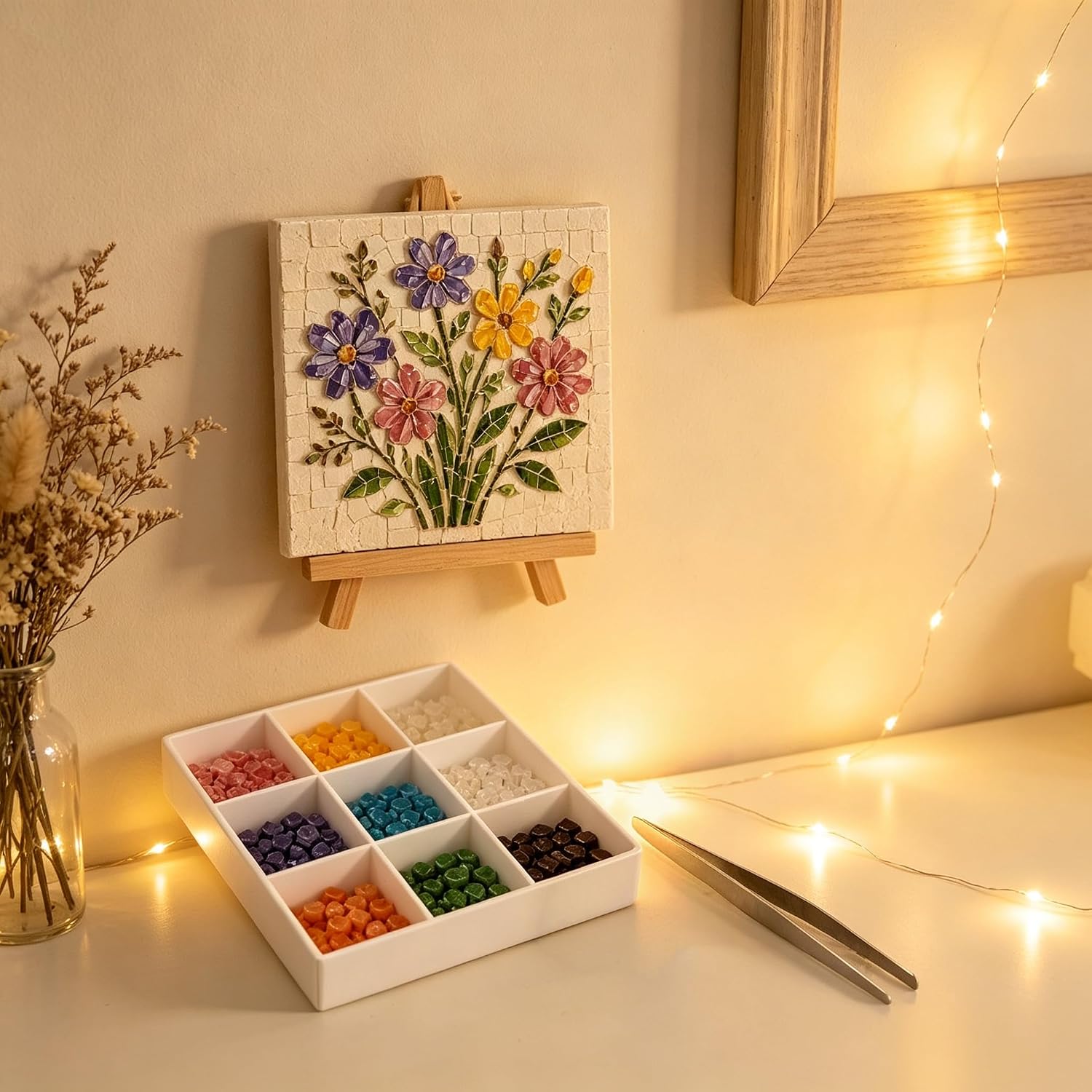 طقم فن الفسيفساء لعلبة سقي الز - مراجعة Art Craft Butterfly وسعره