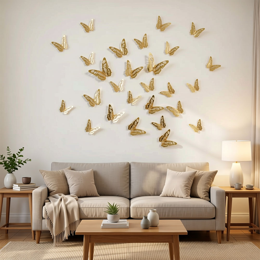 12 قطعة من ديكورات الفراشات ثل - مراجعة Art Craft Butterfly وسعره